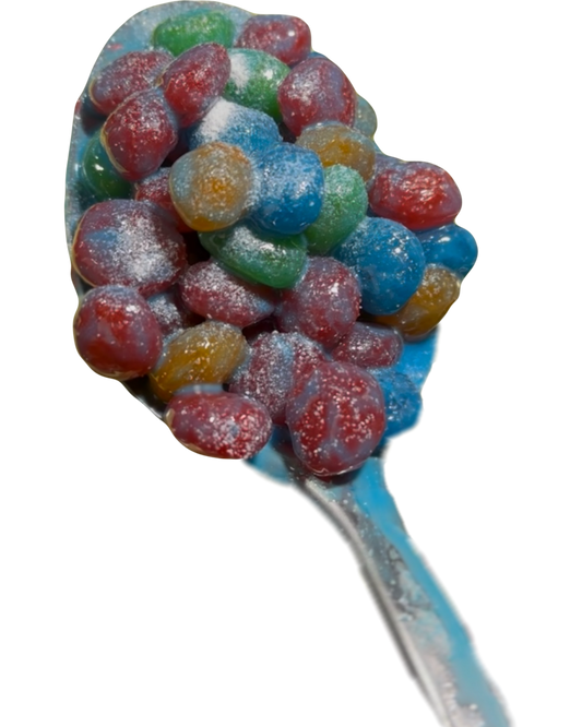 SOUR BLUE RASPBERRY GUSHERS 🌀🍋‍🟩